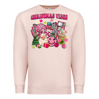 Pale Pink retro pink christmas vibes Premium Sweatshirt - MaliasSmallBusiness
