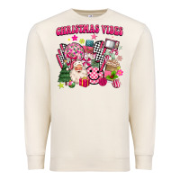 Sandshell retro pink christmas vibes Premium Sweatshirt - MaliasSmallBusiness