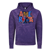 Cloud Purple america lightning bolt Vintage Hoodie - Zillion Design Studio