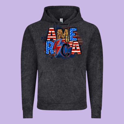 America Lightning Bolt Vintage Hoodie Designed By Zillion Design Studio