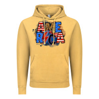Vintage Mustard america lightning bolt Vintage Hoodie - Zillion Design Studio
