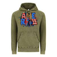 Vintage Olive america lightning bolt Vintage Hoodie - Zillion Design Studio