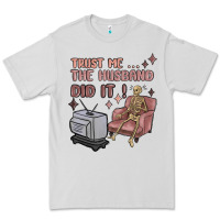 Dove Grey trust me the husband did it Premium Tee - MaliasSmallBusiness