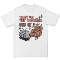 White trust me the husband did it Premium Tee - MaliasSmallBusiness