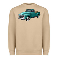 Mushroom western truck left 34 view Heavyweight Sweatshirt - FaDigitalArtStudio