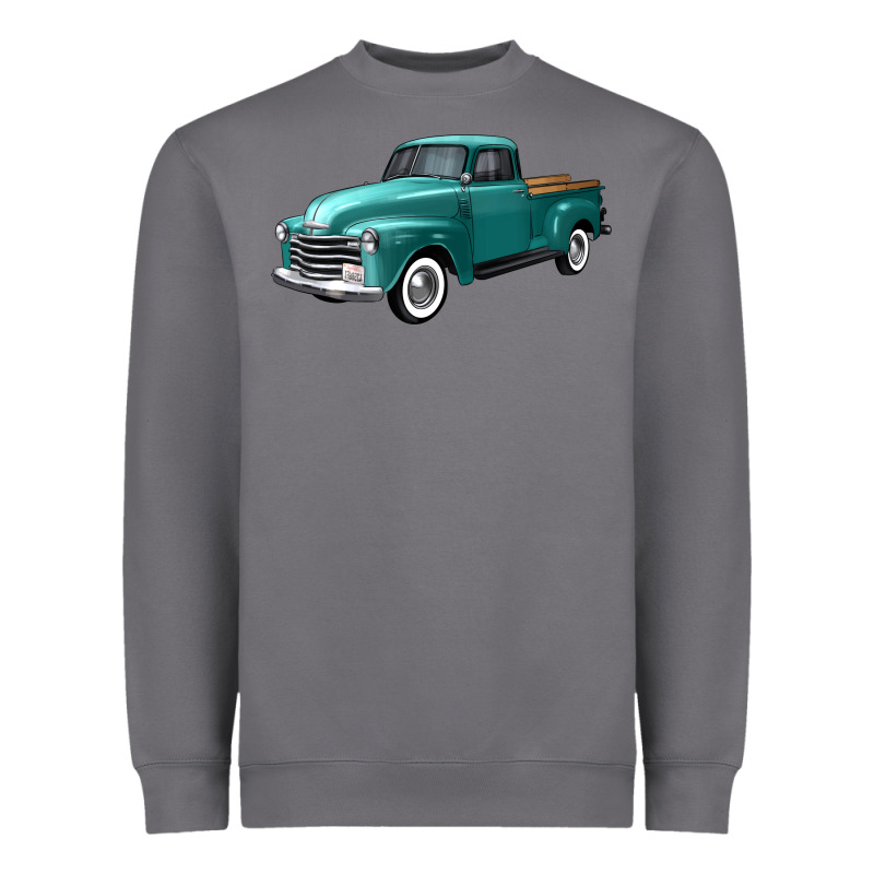 Western Truck Left 34 View Heavyweight Sweatshirt by FaDigitalArtStudio | Teevron