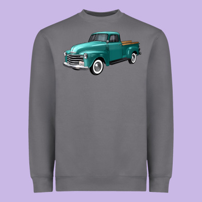 Western Truck Left 34 View Heavyweight Sweatshirt Designed By Fadigitalartstudio