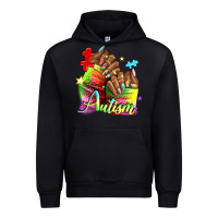 Black Black woman Autism nails Urban Hoodie - NancyCooperArtShop