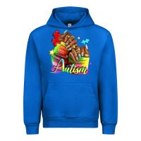 Cobalt Black woman Autism nails Urban Hoodie - NancyCooperArtShop