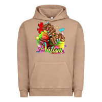 Pigment Burro Black woman Autism nails Urban Hoodie - NancyCooperArtShop