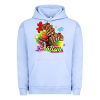 Pigment Grape Ice Black woman Autism nails Urban Hoodie - NancyCooperArtShop