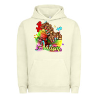 Pigment Pistachio Black woman Autism nails Urban Hoodie - NancyCooperArtShop