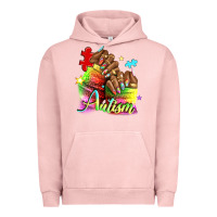 Pigment Salmon Black woman Autism nails Urban Hoodie - NancyCooperArtShop