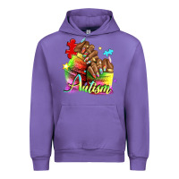 Tulip Black woman Autism nails Urban Hoodie - NancyCooperArtShop