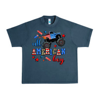 Midnight Navy all american boy  monsterr truck Urban Heavy Tee - AdoDesignShop