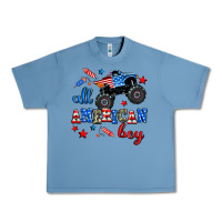 Pebble Blue all american boy  monsterr truck Urban Heavy Tee - AdoDesignShop