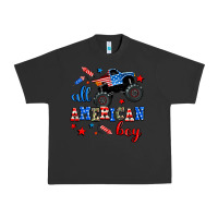 Pigment Black all american boy  monsterr truck Urban Heavy Tee - AdoDesignShop