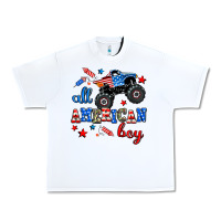 White all american boy  monsterr truck Urban Heavy Tee - AdoDesignShop