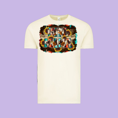Girl Mama Vintage Tee Designed By Racoondesign