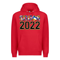Red senior volleyball Premium Hoodie - AdoDesignShop