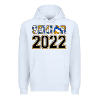 White senior volleyball Premium Hoodie - AdoDesignShop