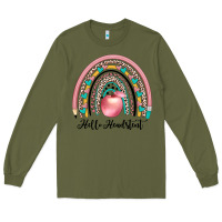 Army Green hello headstent Long Sleeve Tee - JahusDesignShop