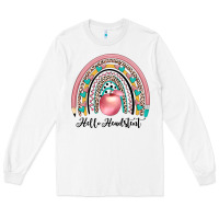 White hello headstent Long Sleeve Tee - JahusDesignShop