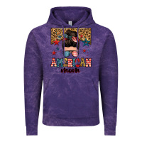 Cloud Purple american mom junkie messy bun Vintage Hoodie - Zillion Design Studio