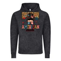 Vintage Black american mom junkie messy bun Vintage Hoodie - Zillion Design Studio
