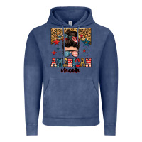 Vintage Denim american mom junkie messy bun Vintage Hoodie - Zillion Design Studio