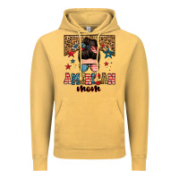 Vintage Mustard american mom junkie messy bun Vintage Hoodie - Zillion Design Studio