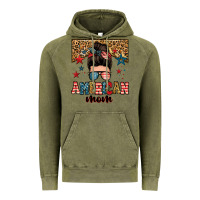 Vintage Olive american mom junkie messy bun Vintage Hoodie - Zillion Design Studio
