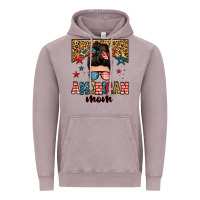 Vintage Zinc american mom junkie messy bun Vintage Hoodie - Zillion Design Studio