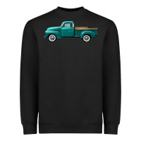 Black western truck left side view Heavyweight Sweatshirt - FaDigitalArtStudio