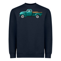 Western Truck Left Side View Heavyweight Sweatshirt | Teevron