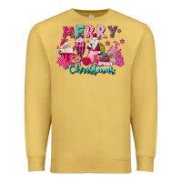 Antique Gold pink christmas coffee cups Premium Sweatshirt - MaliasSmallBusiness