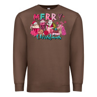 Chestnut pink christmas coffee cups Premium Sweatshirt - MaliasSmallBusiness