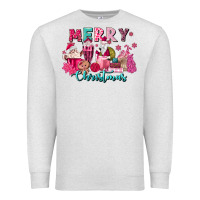Oatmeal Heather pink christmas coffee cups Premium Sweatshirt - MaliasSmallBusiness