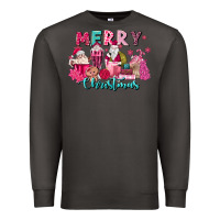 Smoke pink christmas coffee cups Premium Sweatshirt - MaliasSmallBusiness
