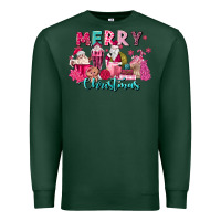 Sports Green pink christmas coffee cups Premium Sweatshirt - MaliasSmallBusiness