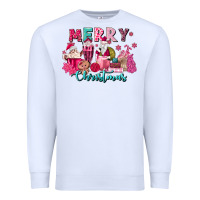 White pink christmas coffee cups Premium Sweatshirt - MaliasSmallBusiness