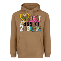 Toasted Coconut my first day of 2nd grade Heavyweight Hoodie - NancyCooperArtShop