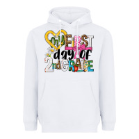 White my first day of 2nd grade Heavyweight Hoodie - NancyCooperArtShop