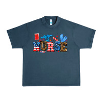 Midnight Navy usa nurse Urban Heavy Tee - AdoDesignShop