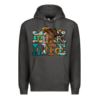 Charcoal Heather western momlife skull with bandana Premium Hoodie - Jasminsmagicworld
