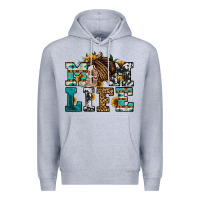 Heather Grey western momlife skull with bandana Premium Hoodie - Jasminsmagicworld