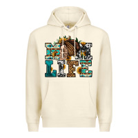 Sandshell western momlife skull with bandana Premium Hoodie - Jasminsmagicworld