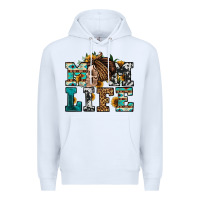 White western momlife skull with bandana Premium Hoodie - Jasminsmagicworld