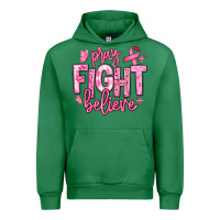 Emerald pray fight believe breast cancer Urban Hoodie - texasbilliewilder