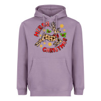 Lavender merry christmas deer Heavyweight Hoodie - MaliasSmallBusiness